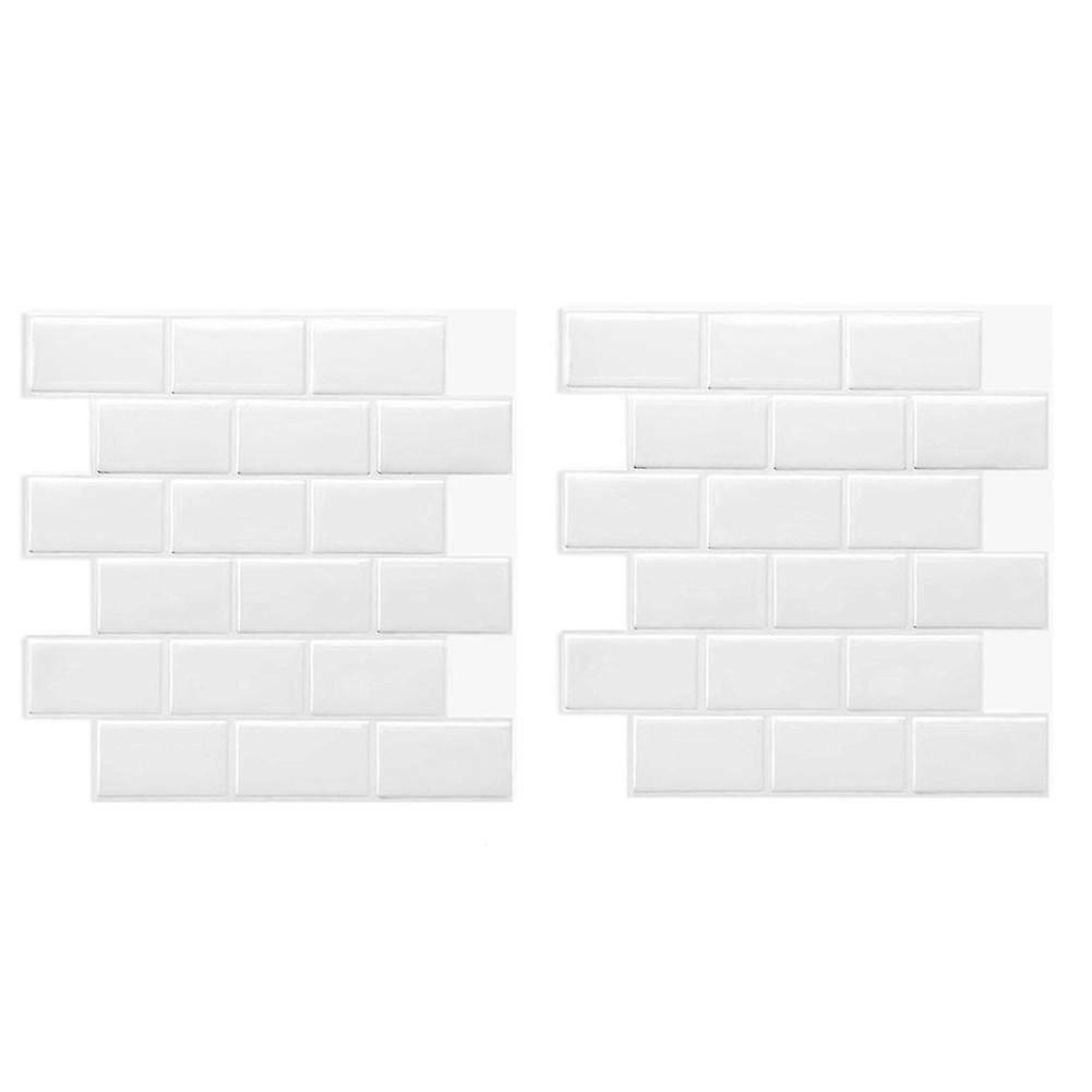 3D Texture Tile Sticker Backsplash Wallpaper for Kitchen Bathroom