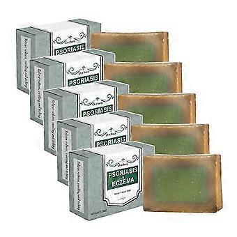 1-5x Psoriasis Soap, Psoriasis & Eczema Soap Bar for Face and Body, All Natural Dermatitis, Psoriasis Treatment for Dry Itchy Flaky Skin Relief