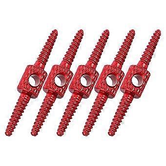 Bike Brake Hose Connector for Internal Cable 15Pcs Red Set