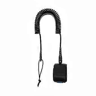Coiled Stand-up Paddleboard Leash Full Rotation Swivel 10ft Coiled Surf Cord
