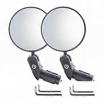 360-Degree Adjustable Bicycle Rear View Mirror, Round Handlebar Cycling Accessory