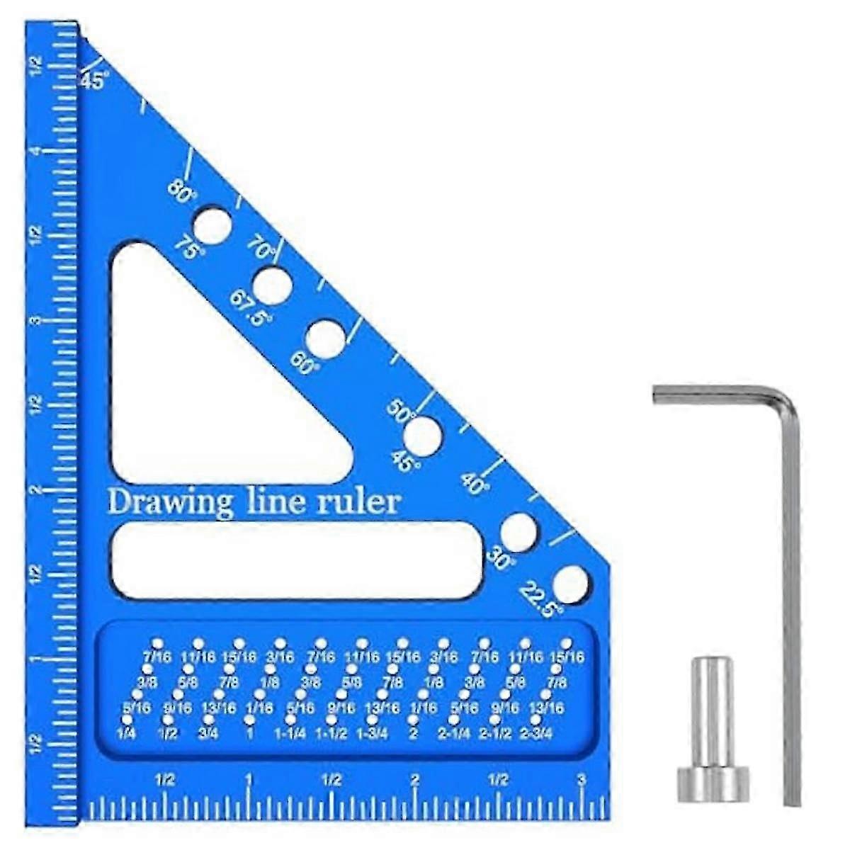 Multi Angle Measuring Ruler,carpenter Square With Angle Position Pin,woodworking Square ,measuring Layout Scribing Ruler