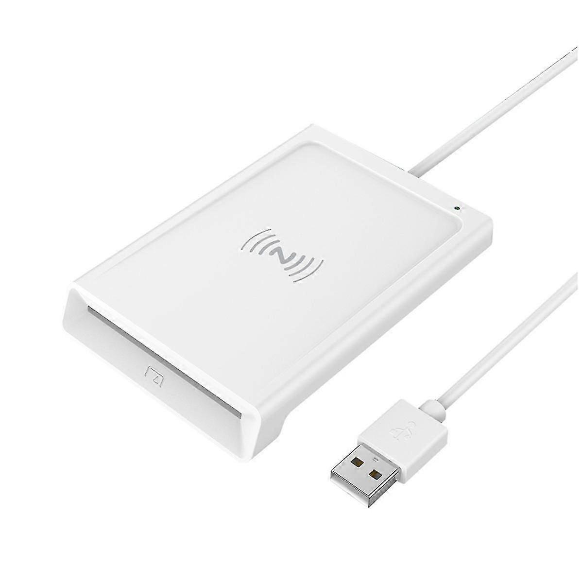 + Nfc 2-in-1 Smart Card Reader Pc-linked Dual-interface Smart Card Reader/writer Pcsc Smart Card Reader