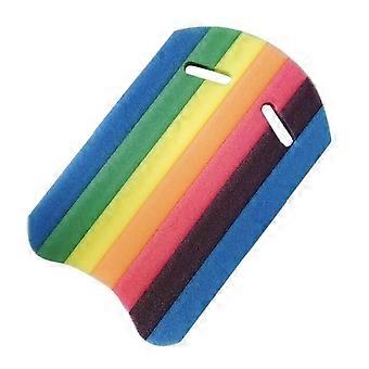 Prancha de natação arco-íris para crianças e adultos, boia de espuma, auxílio para treinamento em piscina, ferramenta de prancha de espuma manual