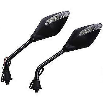1 paire de clignotants universels à LED pour moto 5 couleurs disponibles rétroviseurs de moto indicateur de scooter miroir de moto