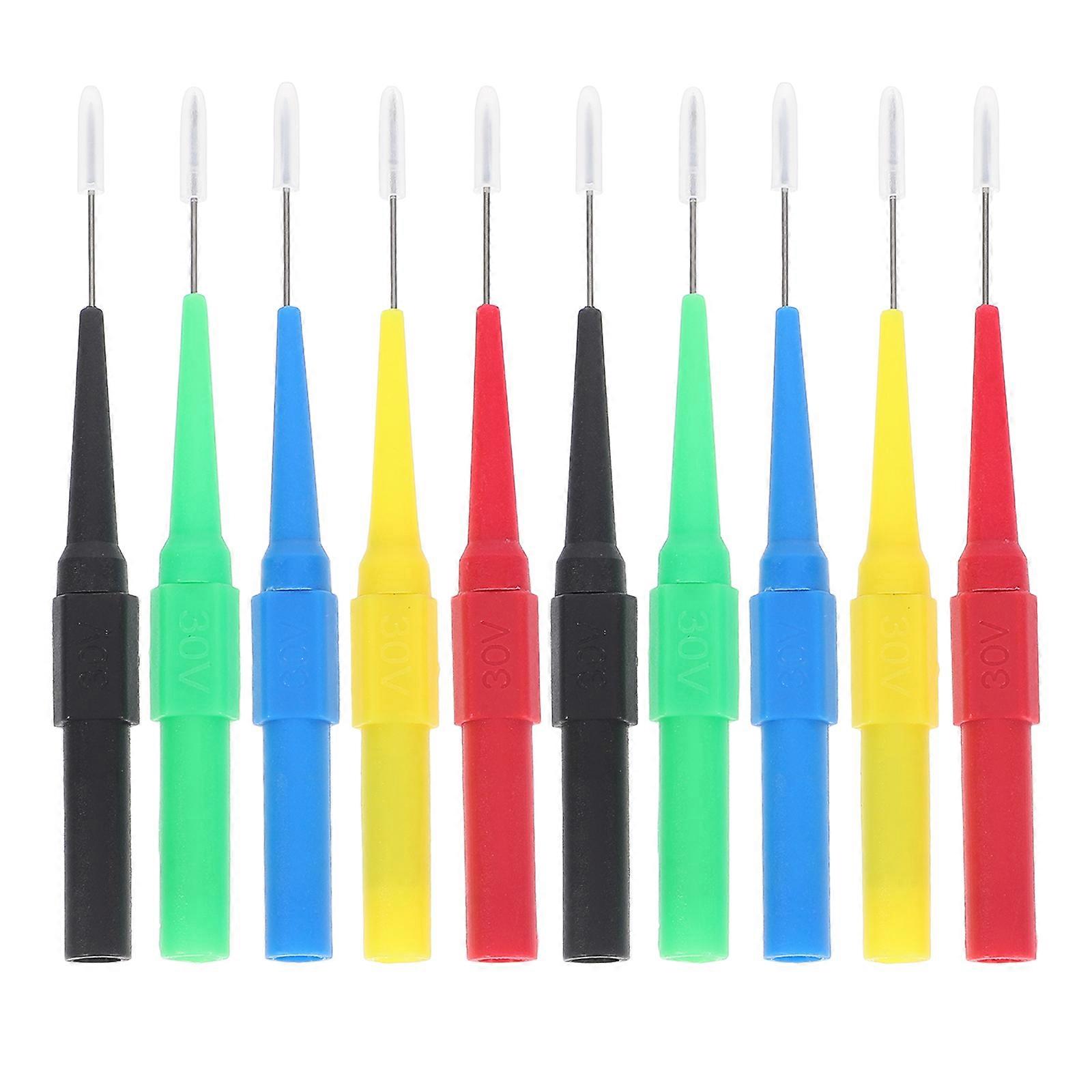 10Pcs Auto Test Probe Kit Multimeter Needle Probes for Electrical Testing