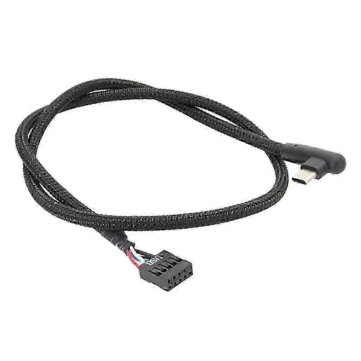 9Pin USB to Type-C Right-Angle Cable