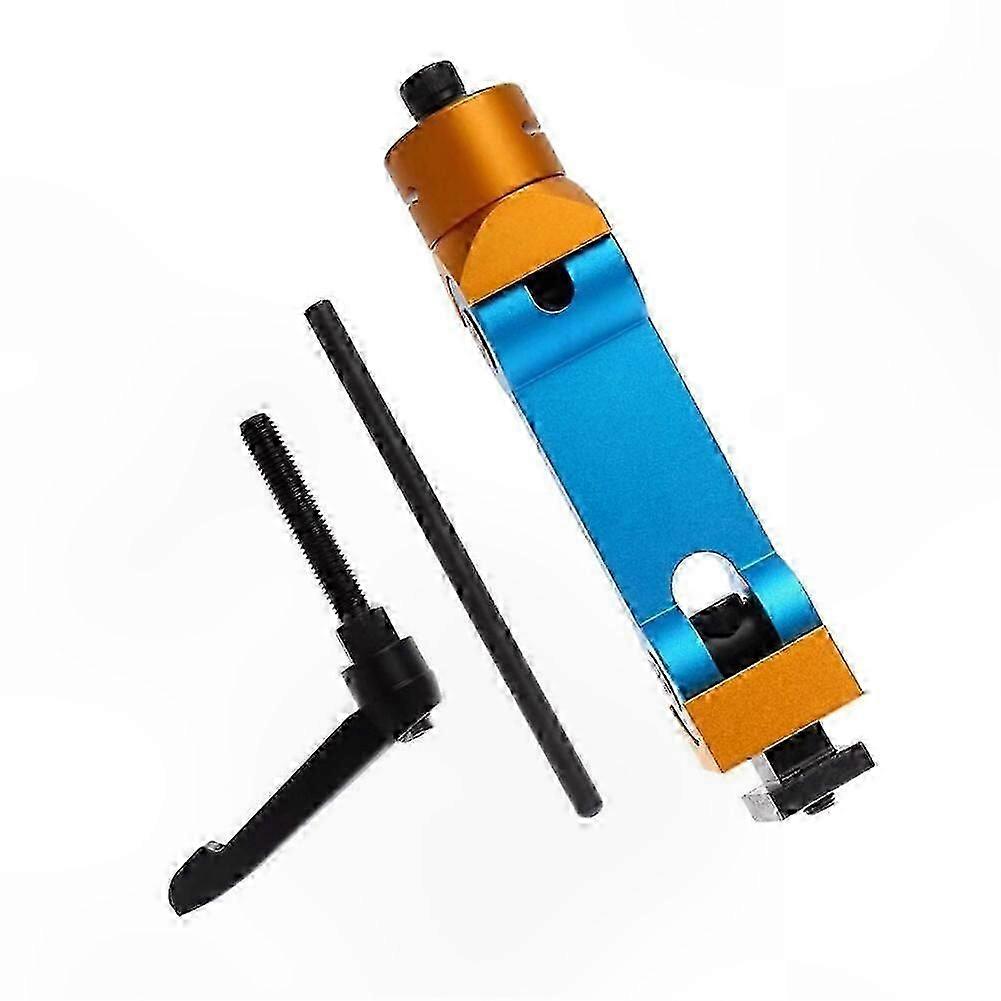 Universal CNC Mill Work Stop Locator Tool in Blue for Precision Machining Operations