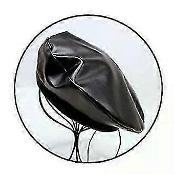 Women Girl Beret French Artist Warm Wool Winter Beanie Hat Cap Vintage Plain Beret Hats Solid Color Elegant Lady leather Caps top quality