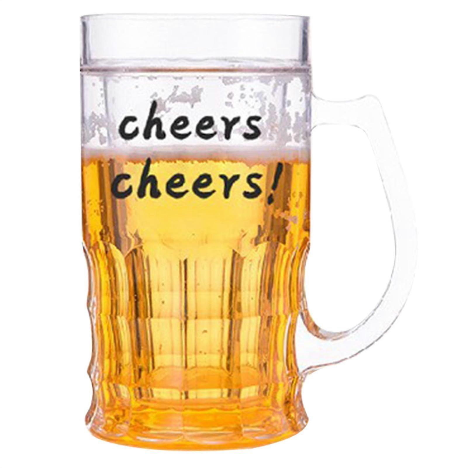 Gel-Cooled Double-Wall Beer Mug
