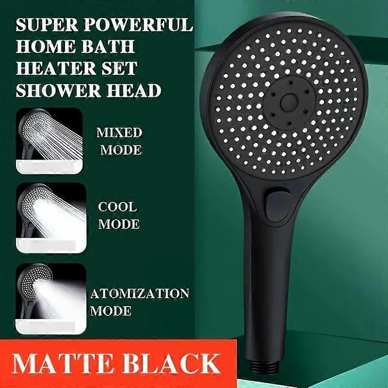 Super Powerful High Pressure Shower Head 3 Function Large Panel Shower Head Universal Bathroom Accessory
