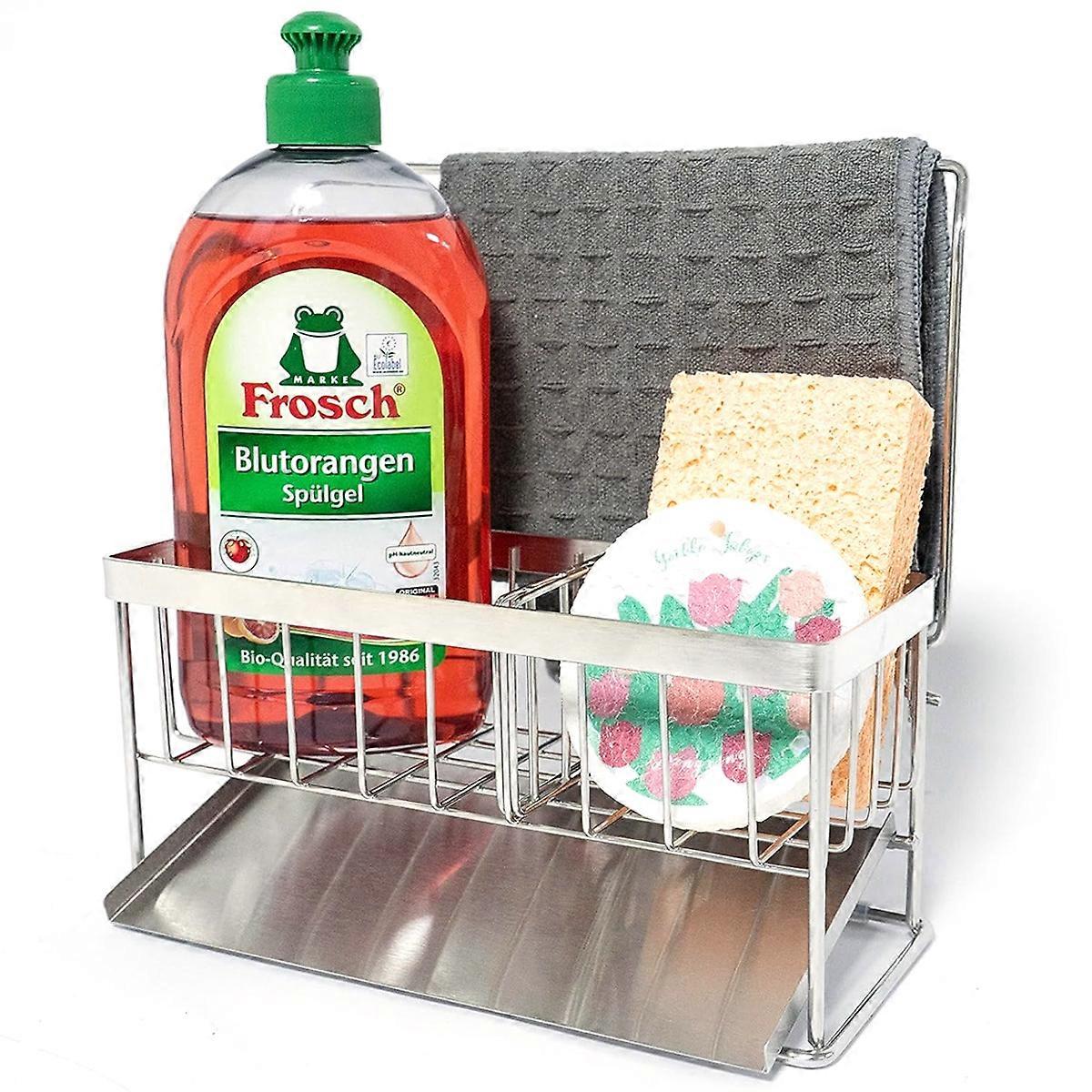 Compact Sturdy Self-draining Sink Organizer
