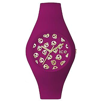 Ice Skull Quartz analoginen naisten Watch silikoni ICE.SK ranne koru. Dam. S. S. 15