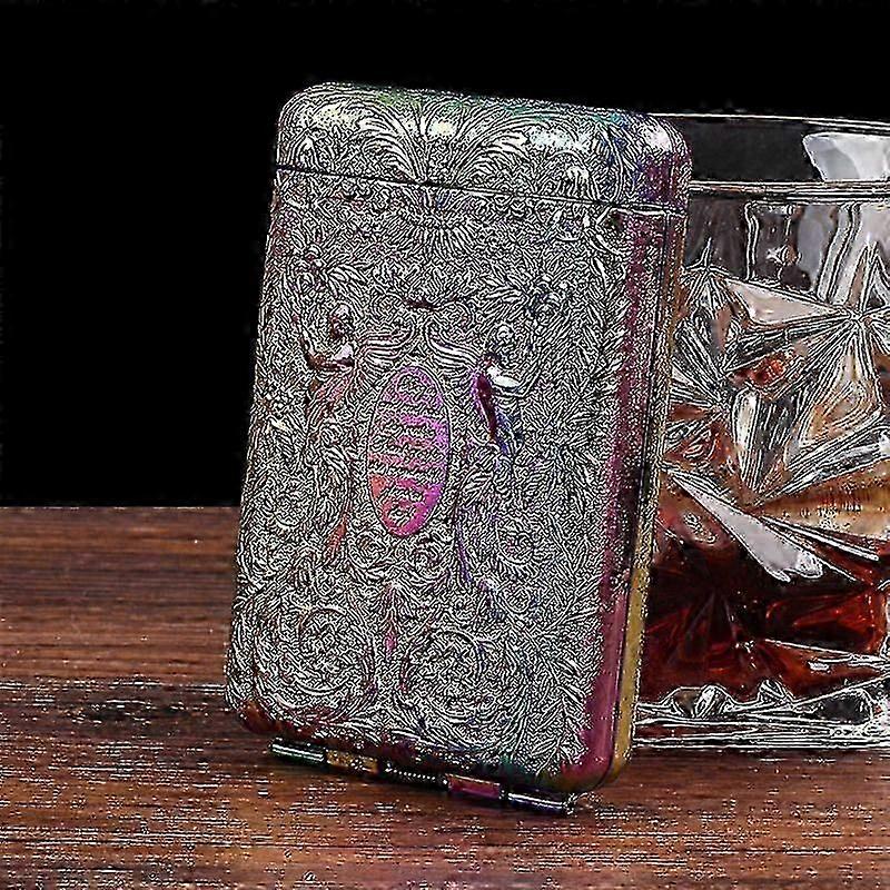 Thick Metal Three-Open Cigarette Box