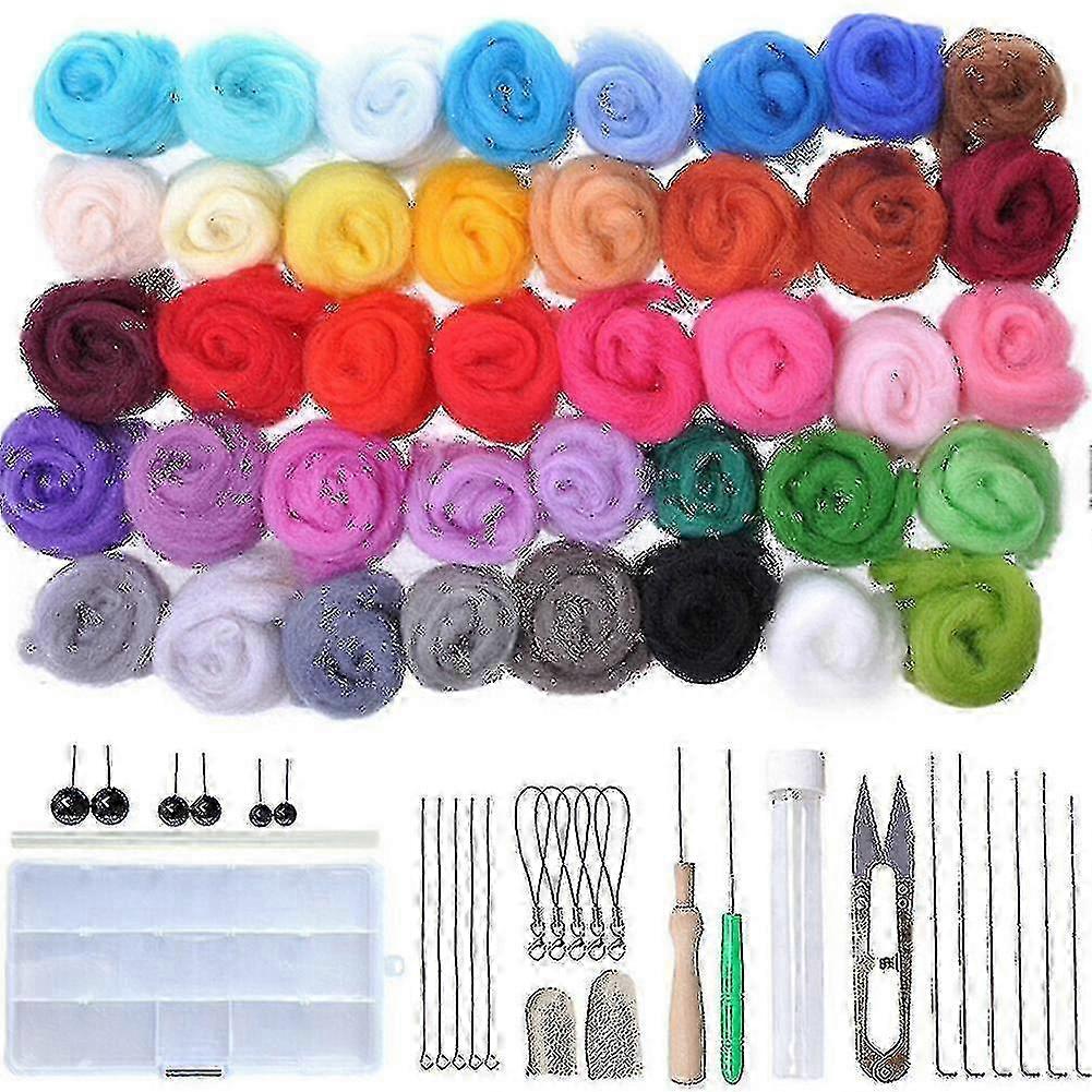40-Color Wool Felting Starter Kit