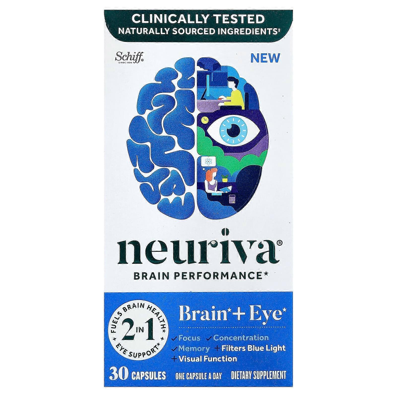 Schiff, Neuriva Brain Performance, 30 Capsules
