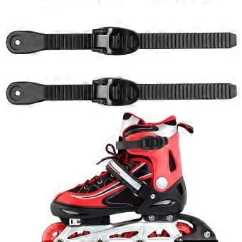 Black Roller Skating Buckle Straps for Fixing Skates 10Sets Practical Use