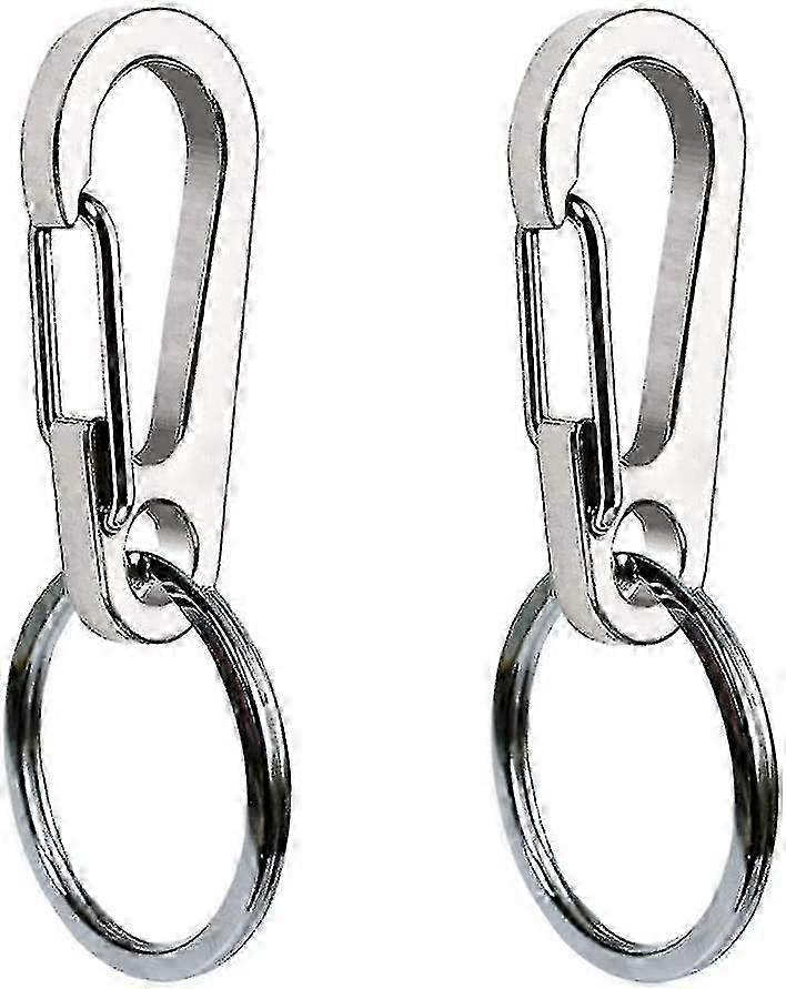 Dual Size Dog Tag Clips Stainless