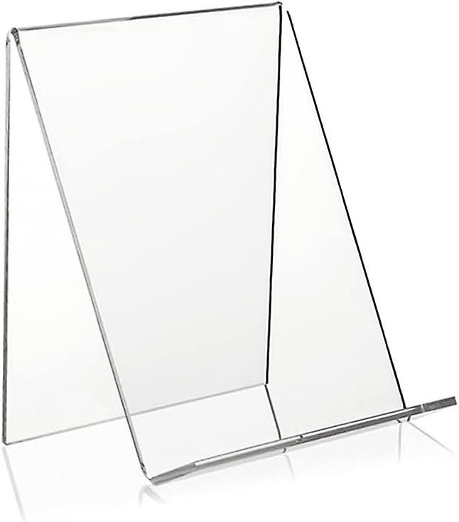 Petit support de tablette en acrylique Support de livre Chevalet d'affichage en acrylique Chevalet de livre en acrylique pour afficher des images, des