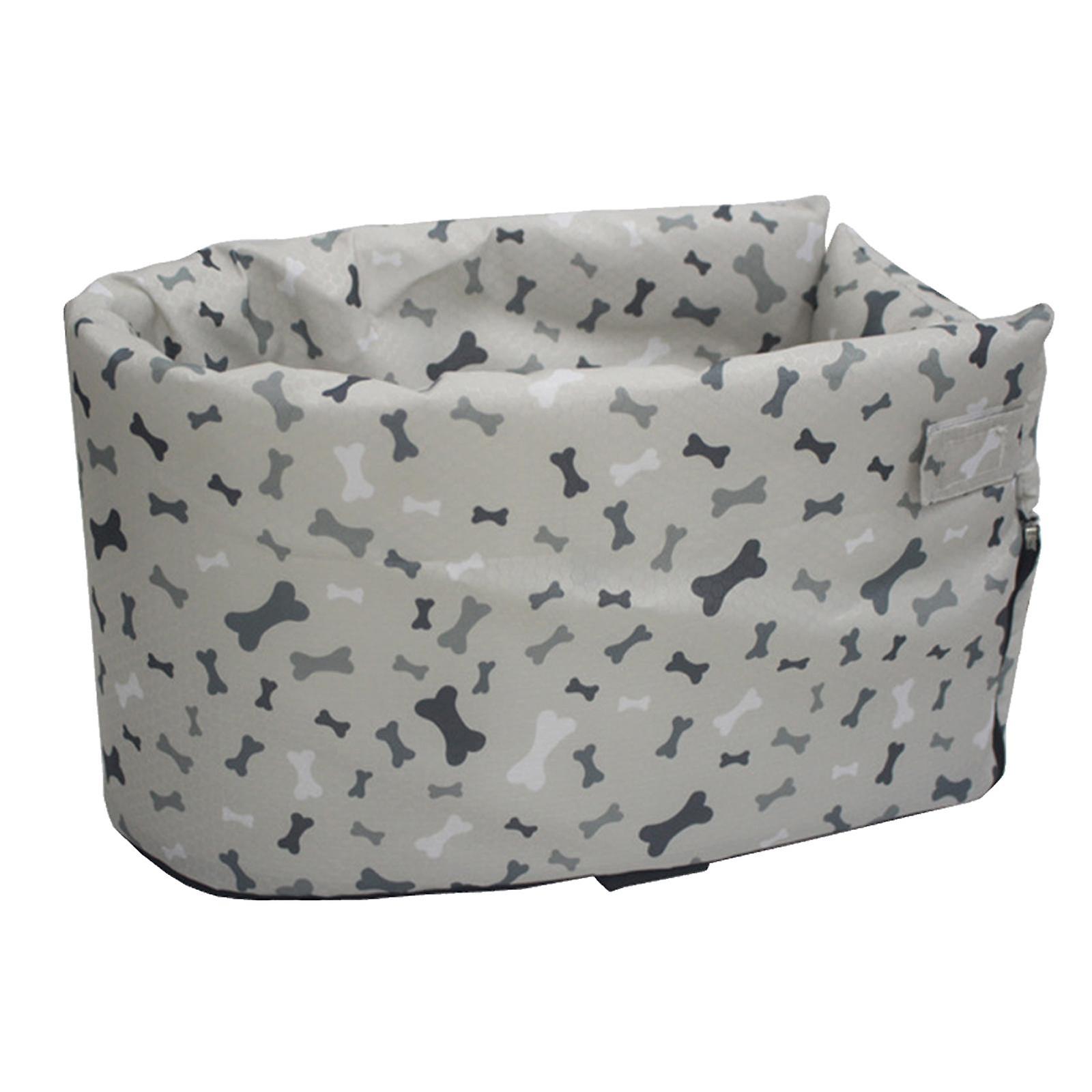 ポータブルペットカーブースターシート小型犬キャリアドッグカートラベルシートバスケットダークグリーン