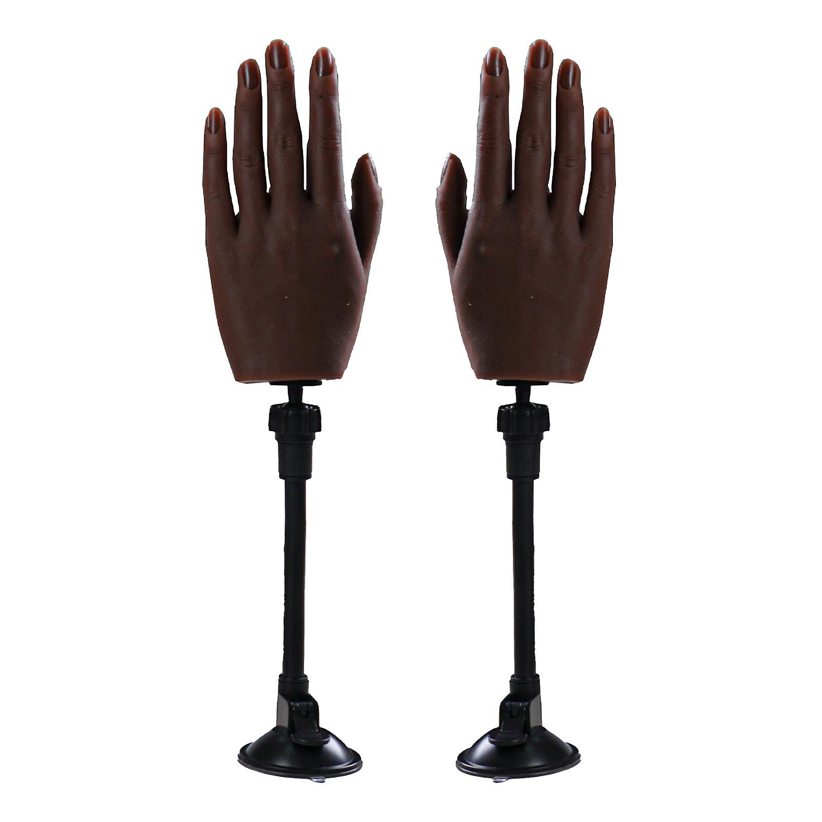 Silicone Nail Practice Hands Mannequin Female Model Display  Style 6 1 Pair