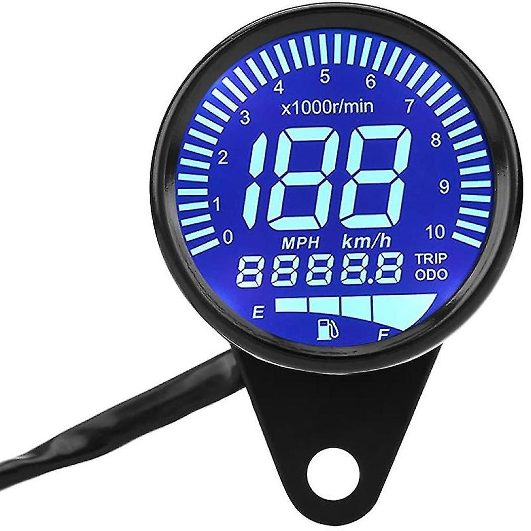 Dc 2v Universal Motorcycle Speedometer Gauge Meter Waterproof Led Backlight Digital Odometer Speed