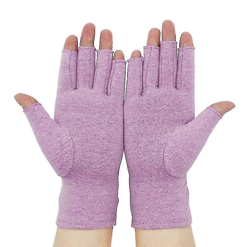 Compression Arthritis Gloves Relieve Pain From Carpal Tunnel Fingerless Gloves