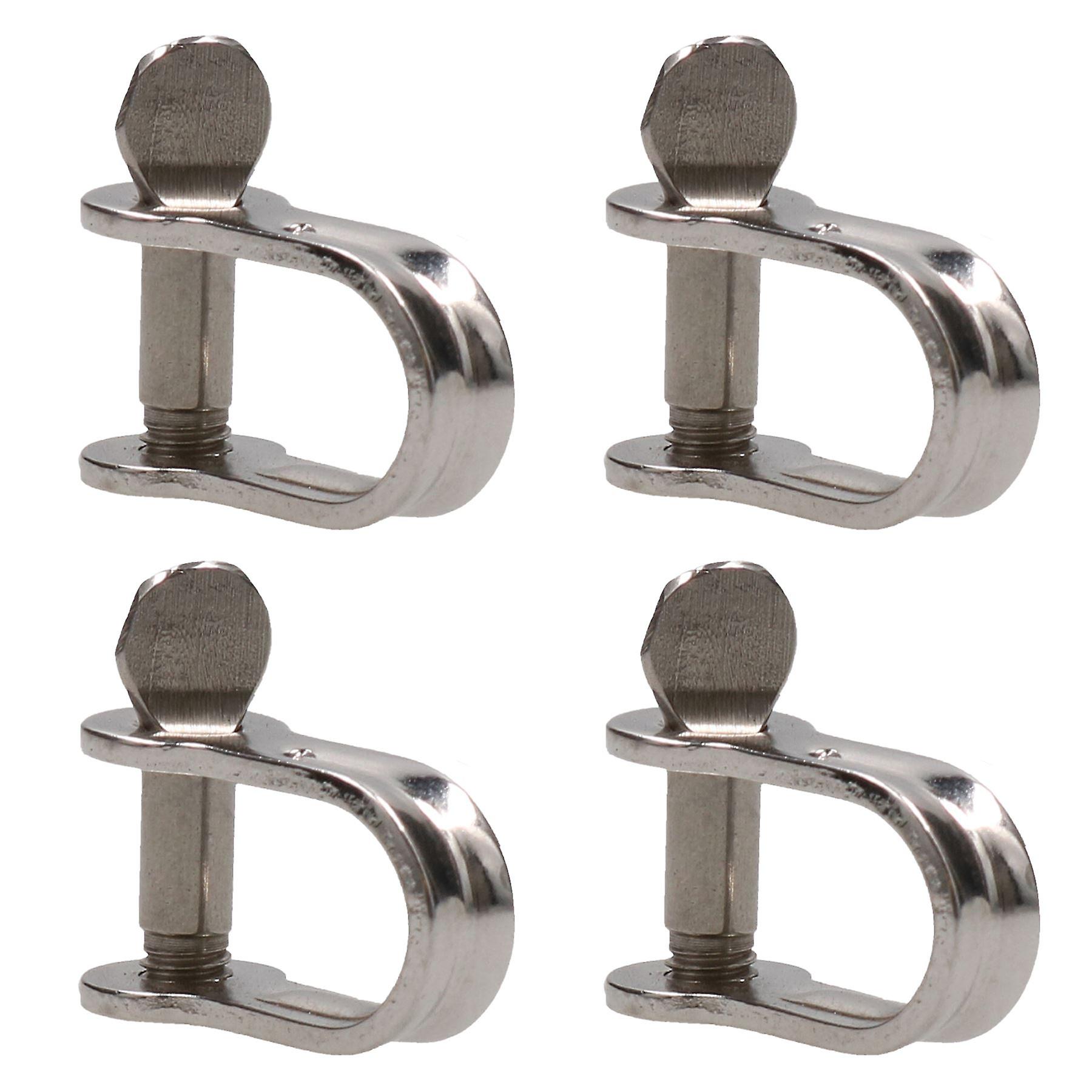 5mm Stainless Steel Strip Dee Shackle 4 PACK