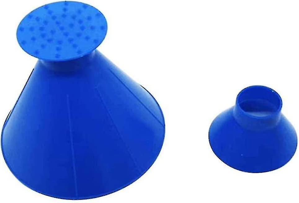Round Ice Scraper Ice Snow Frost Scraper Car Windscreen Ice Shaped Multi-function Cone Fueling Funnel Snow Shovel