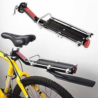 Portaequipajes traseros para bicicletas de montaña con bastidor de liberación rápida Perch Rack de engranaje de bicicleta Portaequipajes de acero con barro incluido