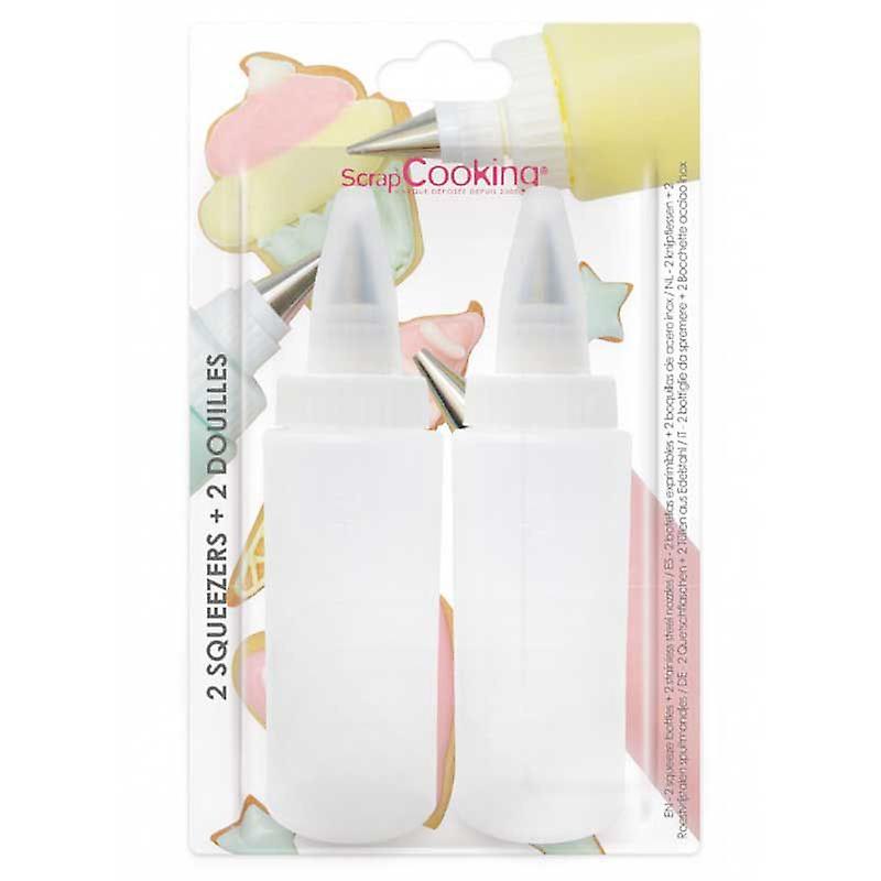 2 Squeezers and 2 icing cups