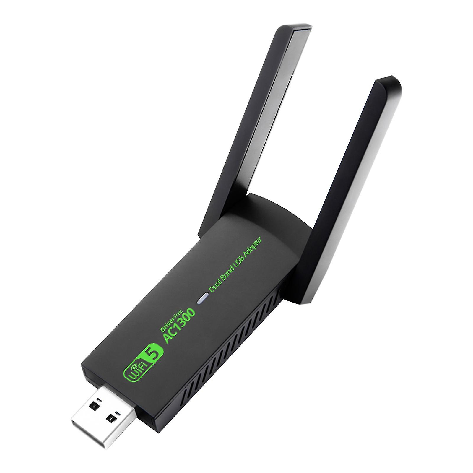 Netzwerkkarte 1300 MBit/s Dualband-Plug-and-Paly-Laptop-Computer Mini-USB-Wireless-WLAN-Adapter
