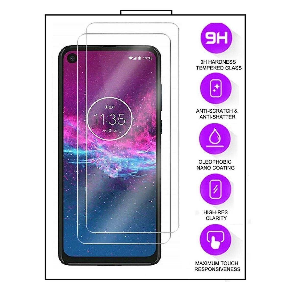 2- Pack Motorola One Action Premium Härdat Glas Displayskydd