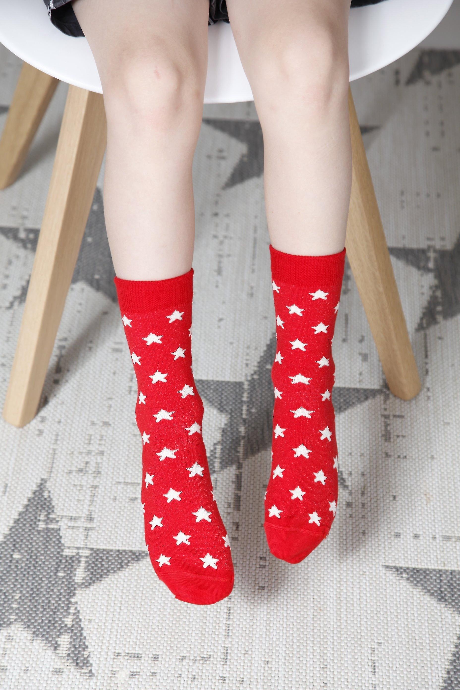 Baby Toddler Socks Tights Warm And Soft Merino Knit Pattern With Stars Wool Socks