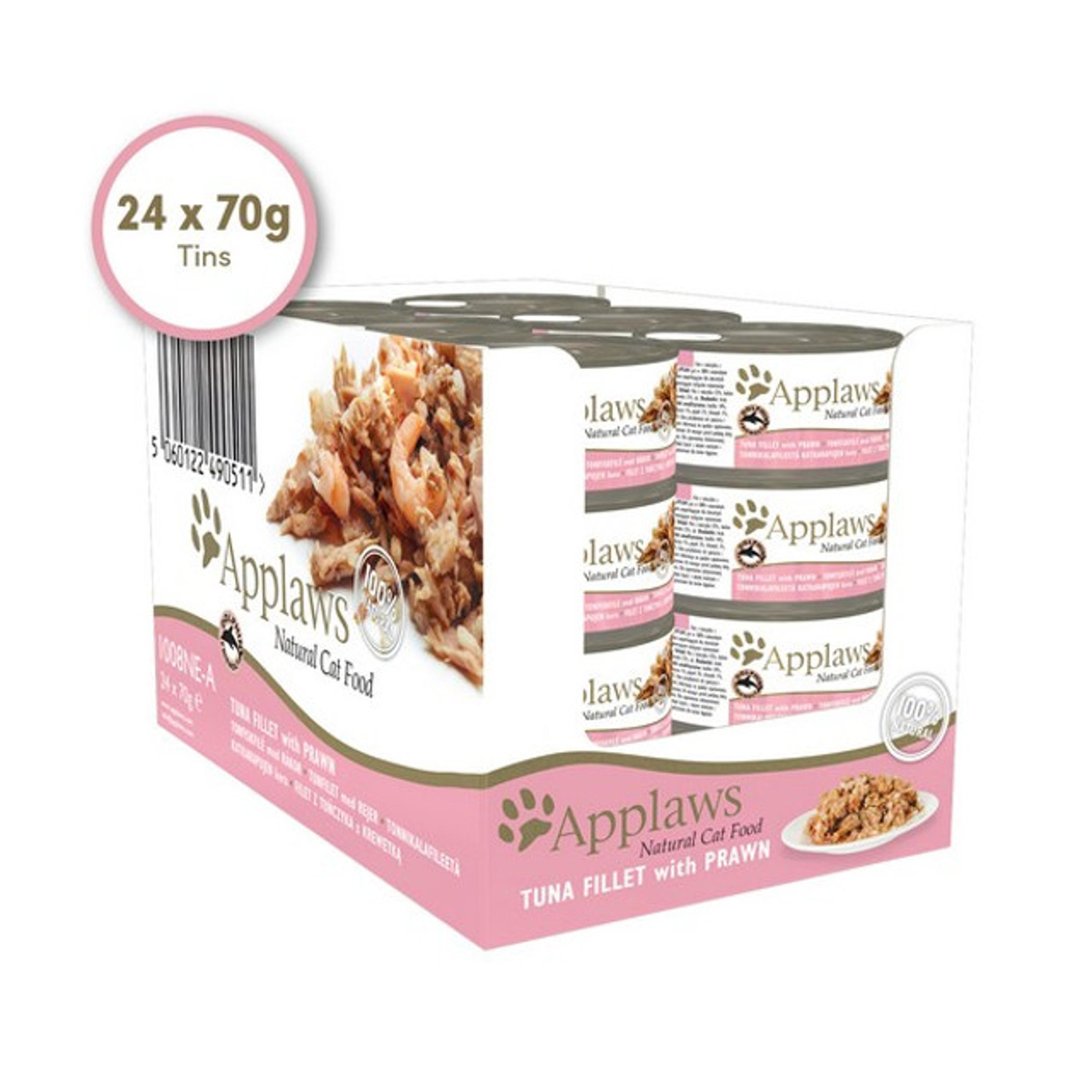 Applaws Cat Wet Food Tuna and Prawn 24 x 70g