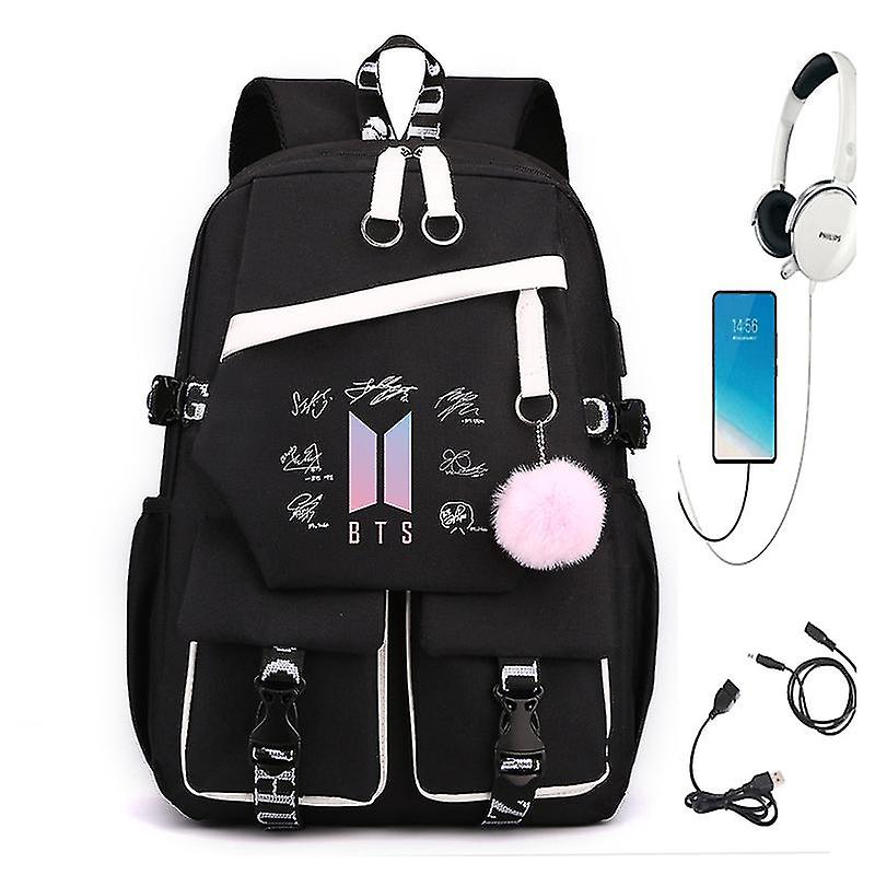 Bulletproof Youth League Bts Peripheral Charging Schoolbag