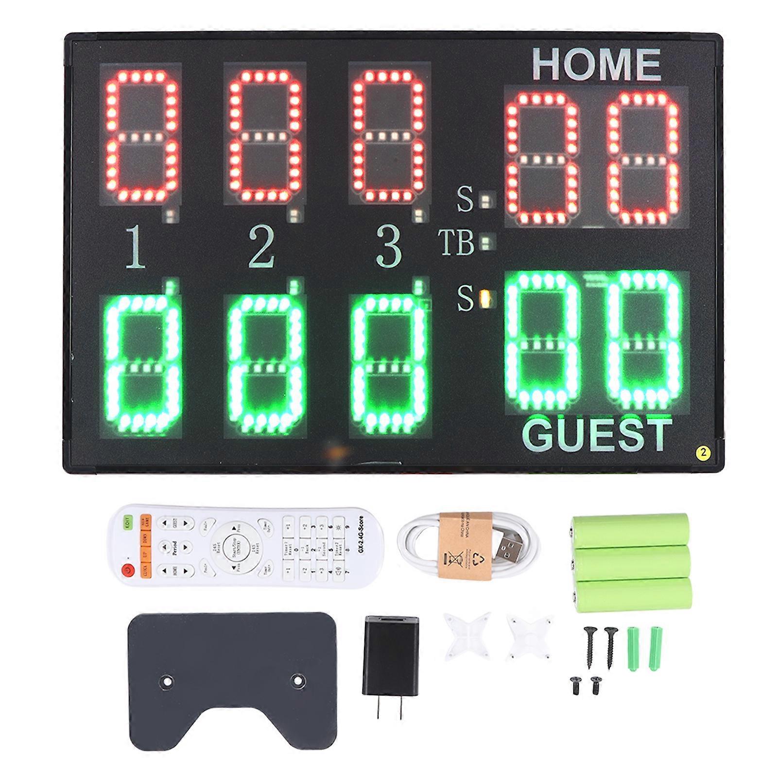 Compact LED Tennis Scoreboard for Training & Matches, 100-240V