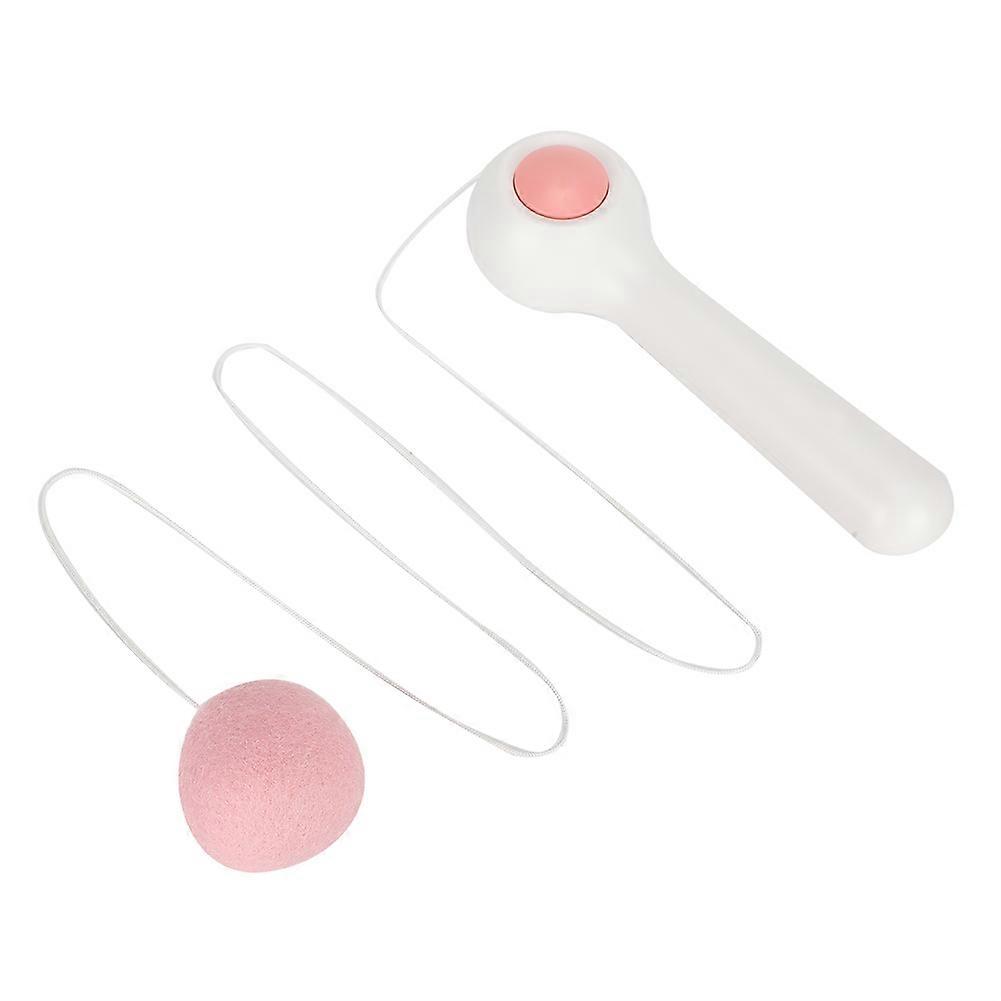 Interactive Cat Teaser Exercising Cat Teaser Wand Retractable Kitten Feather Toys with Ball