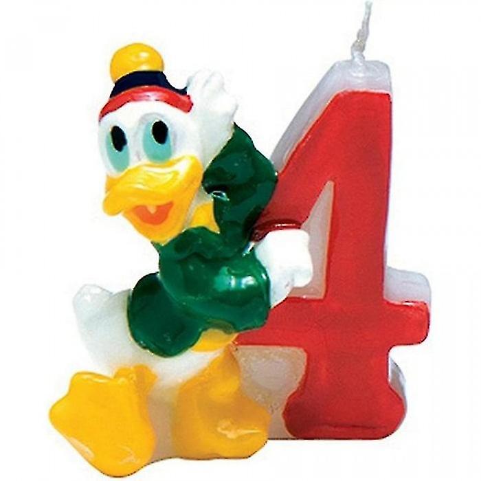 Disney Nummer Donald Duck 4e Verjaardag Kaars