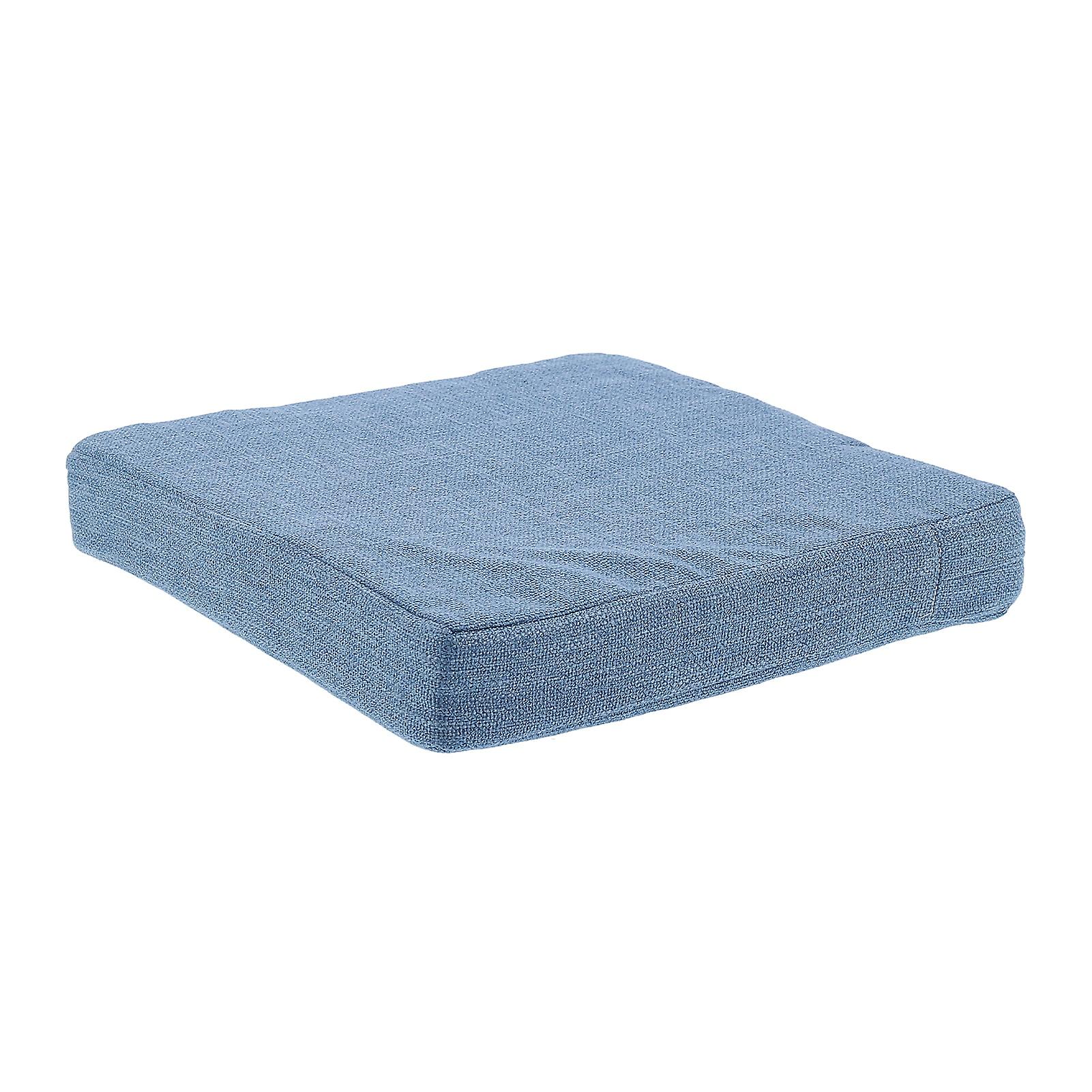 Cushion Dark Blue Square Height Increase Removable Washable EPE Inner Core Durable Soft Cushion
