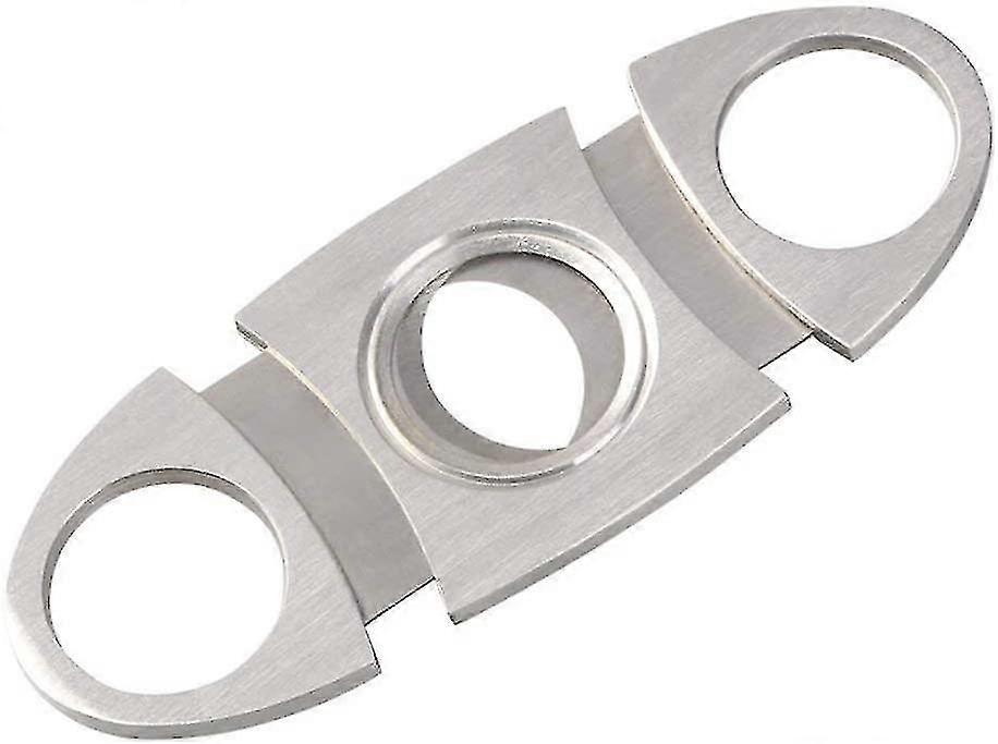 ステンレススチール製両刃のシガーカッター、ポータブルシガーカッター、1個