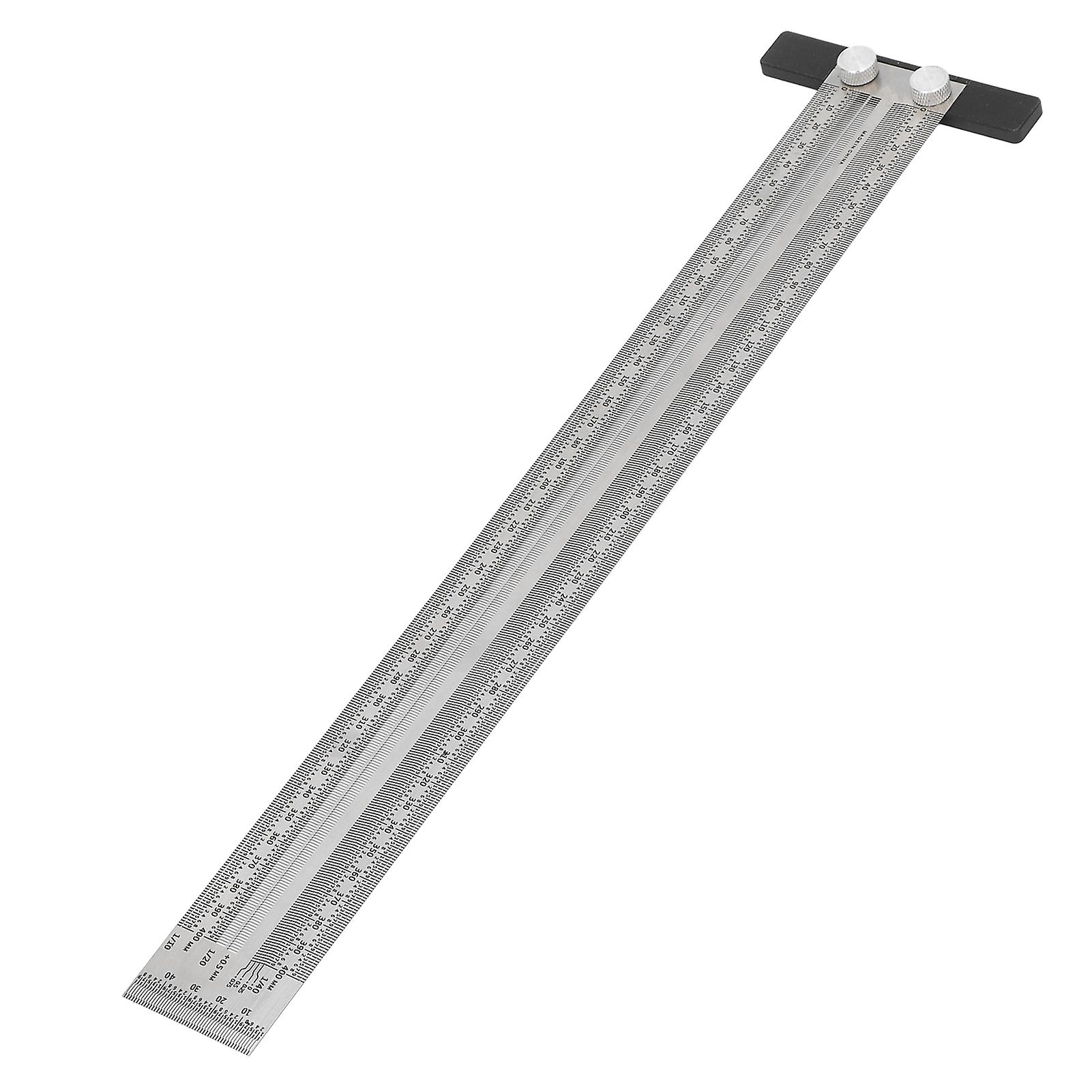 Woodworking Marking T Rulers Positioning Scribing Ruler Gauge Carpenter Measuring Mark Ruler 400mm 