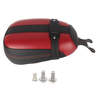Sedile passeggero posteriore Pelle artificiale Comodo cuscino schienale Sottosella di ricambio per Indian Scout Sixty 2016-2022 Nero Rosso
