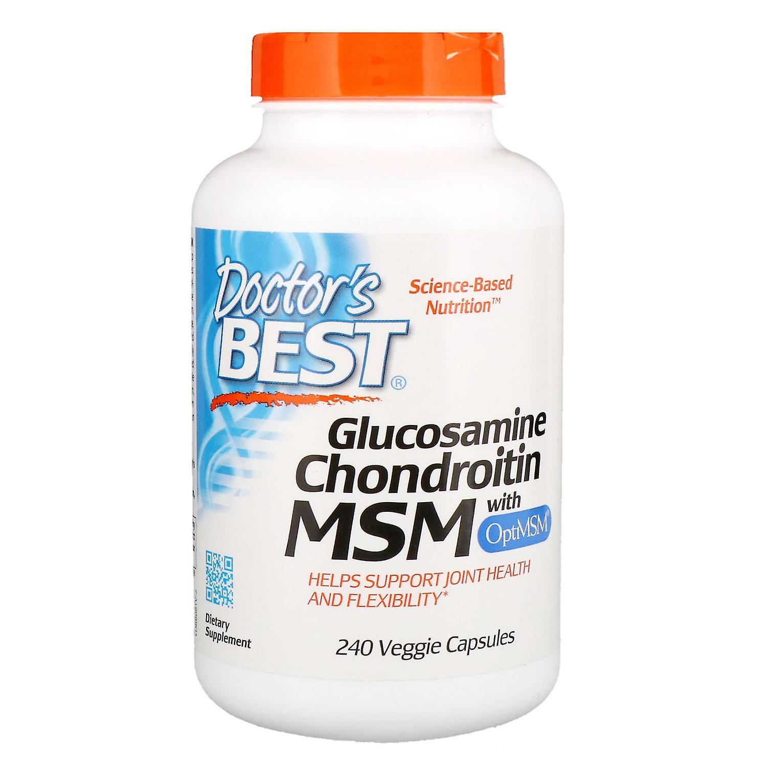 Doctor's Best, Glucosamine Chondroitin MSM with OptiMSM, 240 Veggie Caps