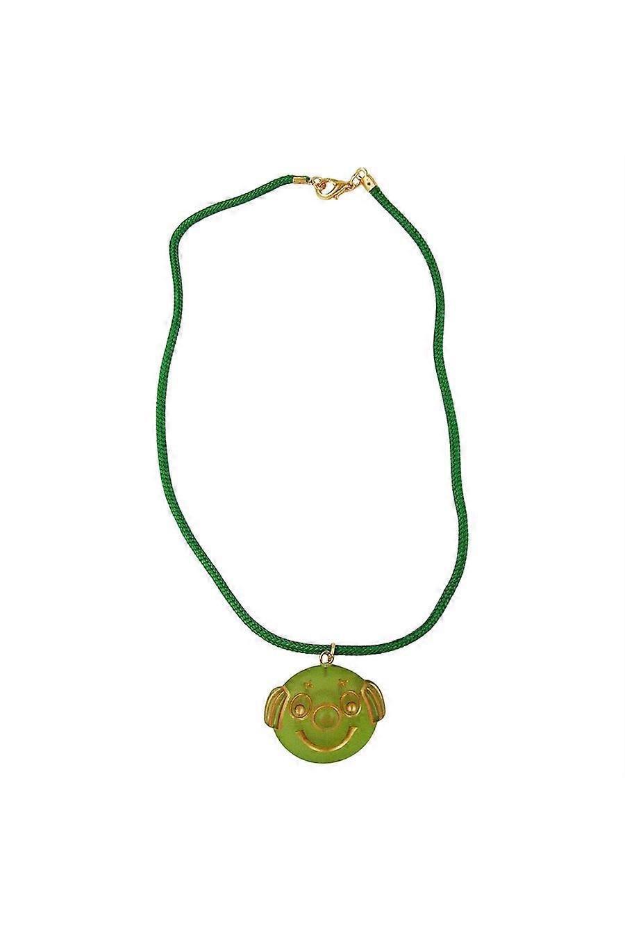 Necklace Clown Green Matte Polished - Gl06171