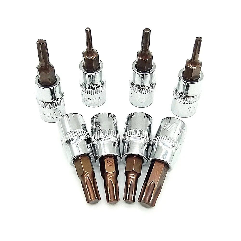 1pc Hex Torx Screwdriver Bit 1/4 Inch Drive Torx Bit Socket T8-T40 Hexagonal Wrenches Nut Driver Sleeve Hand Tools~2148