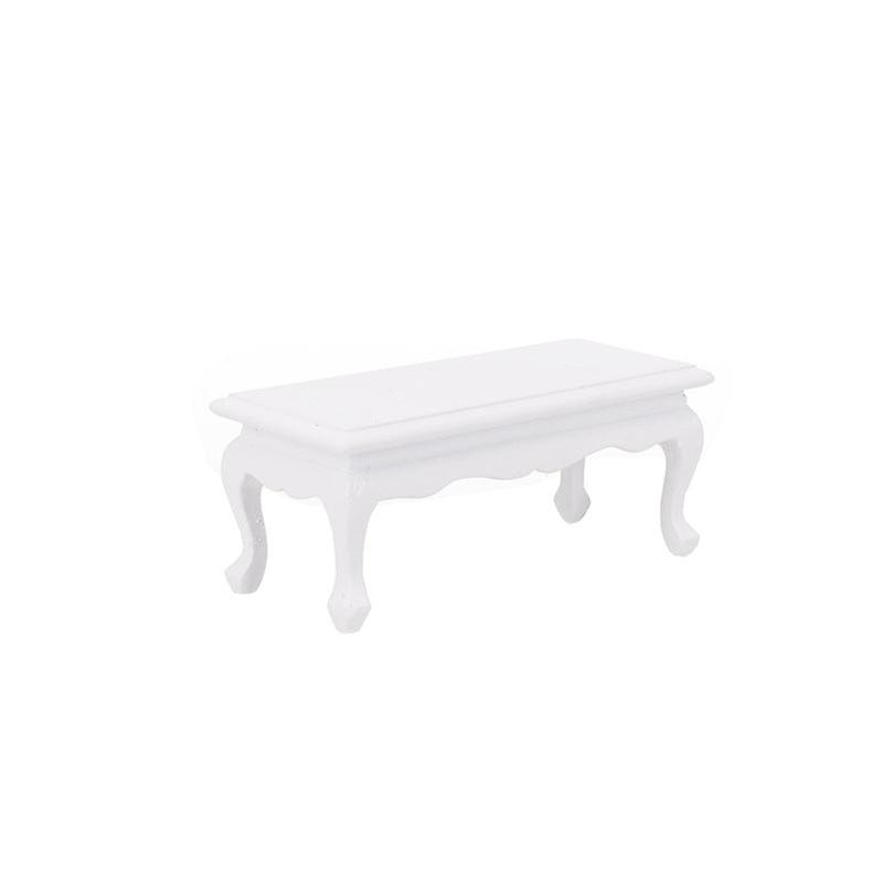 Miniature Furniture Toy Dolls House Diy Decoration Accessories Mini 1:12 Birch Simulation Tea Table