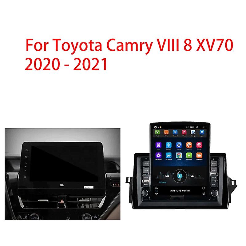 Tesla Type Android For Toyota Camry VIII 8 XV70 2020 -2021 Car Radio Multimedia Video Navigation GPS