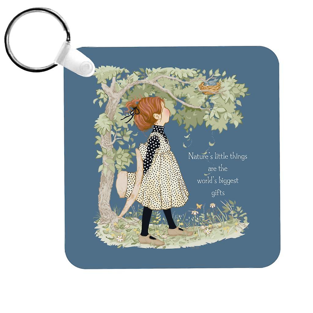 Holly Hobbie Natures Little Things Light Text Keyring