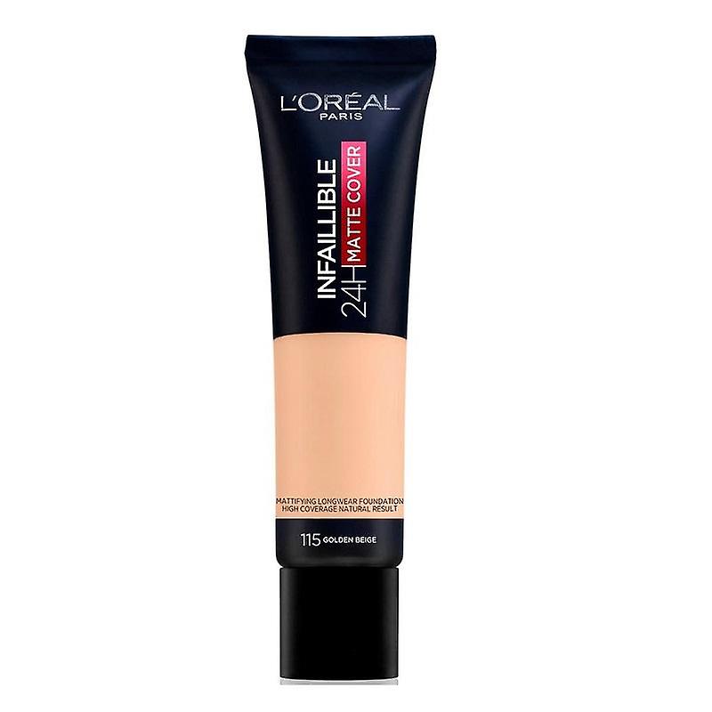L'Oréal Onfeilbaar 24H Matte Foundation 115 Goud Beige 35ml
